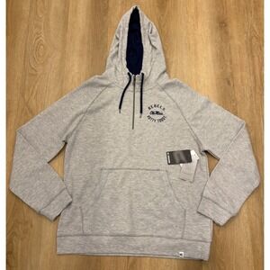 NWT Men's Colosseum Ole Miss Rebels 'Hotty Toddy' 1/4 Zip Hoodie - Large - Gray